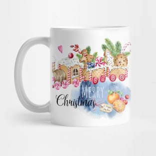 Christmas gingerbread train Mug